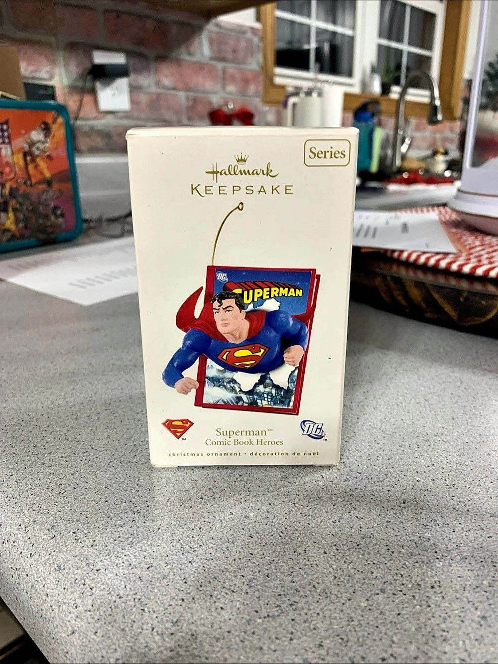 Hallmark 2008 Superman Comic Book Heroes #1 Ornament Red & Blue